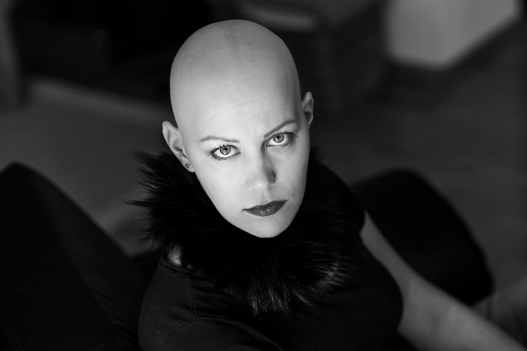 Harald Peter, Christine Raab, Aschaffenburg, schwarz-weiß, Glatze, Frau, Fotoshooting, Make-Up Artist, (6)