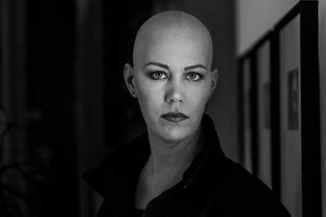 Harald Peter, Christine Raab, Aschaffenburg, schwarz-weiß, Glatze, Frau, Fotoshooting, Make-Up Artist, (1)